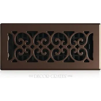 Podlahová lišta Dekorační rošty SPH410-RB Podlahová registrační deska, povrchová úprava s leštěným bronzem, 4x8