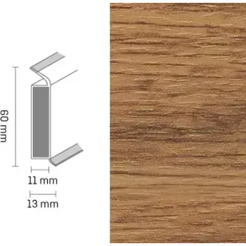 korkové podlahy Döllken EP 60/13 flex life 2339 eiche klassich soklová lišta (10 ks / bal.)