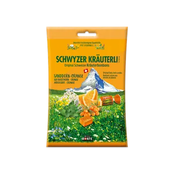 Bonbon DOMACO Bylinné bonbony - Rakytník+pomeranč