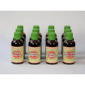 Doplněk stravy Bylinné kapky s.r.o. Netopýr max - kompletní sada tinktur - Buhnerův protokol - Pavlovy bylinné kapky (tinktury) 12 x 50 ml