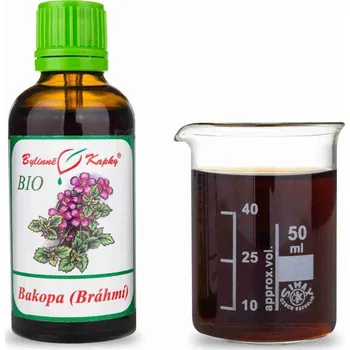 Doplněk stravy Bylinné kapky s.r.o. Bakopa (Bacopa - Bráhmí) BIO - Bylinné kapky (tinktura) 50 ml