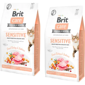 Krmivo pro kočku BRIT Care Cat Grain-Free Sensitive 2x7kg SLEVA 3%