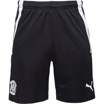 Pánské kraťasy Pánské fotbalové kraťasy Puma TEAM LIGA TRAINING SHORTS - ZBROJOVKA BRNO S Černá, Bílá