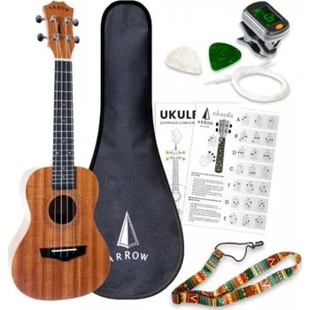 Ukulele Arrow MH10 Mahagony SET