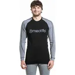 Meatfly pánské merino tričko Carl Charcoal Heather | Šedá | Velikost S