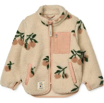 Dětská fleecová bunda Liewood Nolan Pile LW19877.G béžová 01X, vel. 104