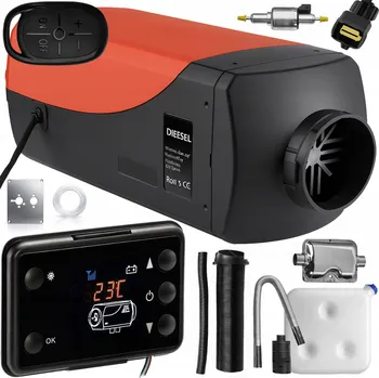 Průmyslové topidlo ONDRAGON – Nezávislé naftové topení 12 V 8 kW – kompletní sada