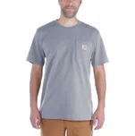 Tričko Carhartt K87 Pocket t-shirt heather gray Barva: šedá, Velikost: L