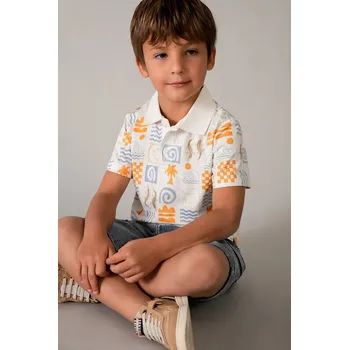 Dětská bavlněná polokošile Mayoral 3104.5C.Mini.PPY2 bílá 00B, vel. 134