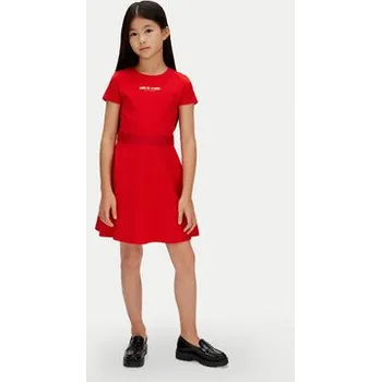 Dámské šaty Calvin Klein Jeans Každodenní šaty IG0IG03099 Červená Regular Fit 16Y