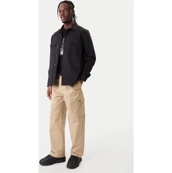 Pánská košile HUGO Košile Epoldo 50545383 Černá Oversize XXL