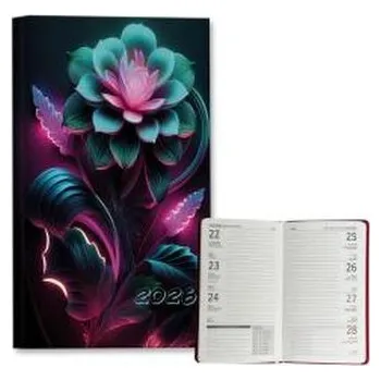 Diář Kalendarz 2026 A6 tygodniowy Neonowe Kwiaty
