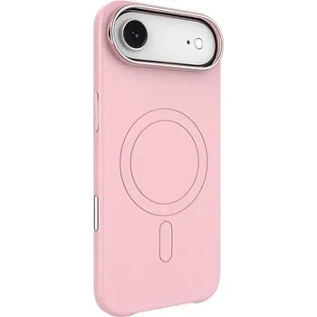Pouzdro Leather Frame s podporou MagSafe iPhone Air - růžové