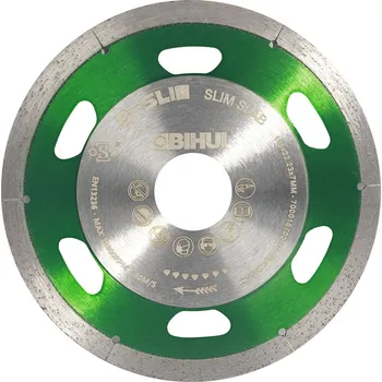 BIHUI B-SLIM kotouč diamantový 115x1,0x22,23x7mm na dlažby a obklady použití za sucha/mokra