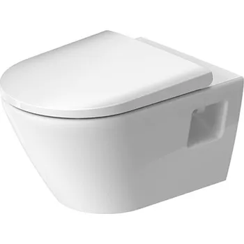 Klozet Duravit D-Neo - Závěsné WC se sedátkem SoftClose, Rimless, bílá 45780900A1