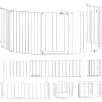 Dětská ohrádka Ohrádka pro mazlíčky 6 dílná | bílá