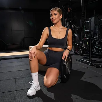 Podprsenka GymBeam Bezešvá sportovní podprsenka Lift Coal L šedá