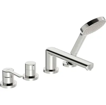 Vodovodní baterie Hansa Ronda - Baterie na okraj vany, 4-otvorová instalace, chrom 03402473