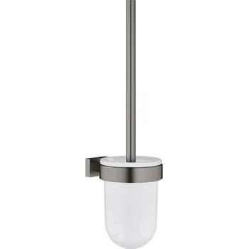WC štětka Grohe Essentials Cube - WC kartáč s držákem, kartáčovaný Hard Graphite 40513AL1