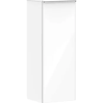 Koupelnový nábytek Hansgrohe Xelu Q - Boční skříňka 40x107x35 cm, 1 dvířka, panty vlevo, lesklá bílá/chrom 54127000