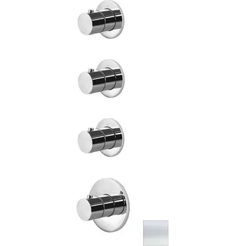 Vodovodní baterie Paffoni Modular Box - Termostatická baterie pod omítku, pro 3 spotřebiče, matná bílá MDE019BO