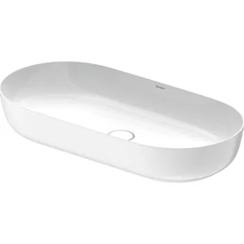 Umyvadlo Duravit Luv - Umyvadlo na desku, 80x40 cm, bez přepadu, WonderGliss, bílá/matná bílá 03798026001