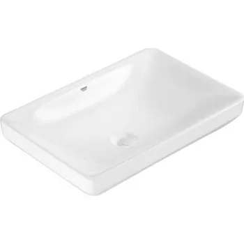 Umyvadlo Grohe Euro Ceramic - Umyvadlo na desku 60x40 cm, s přepadem, bez otvoru pro baterii, alpská bílá 102434SH00