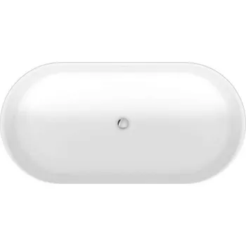 Vana Duravit Soleil by Starck - Volně stojící vana 160x80 cm, DuraSolid, ClickClack, bílá 700516000000000