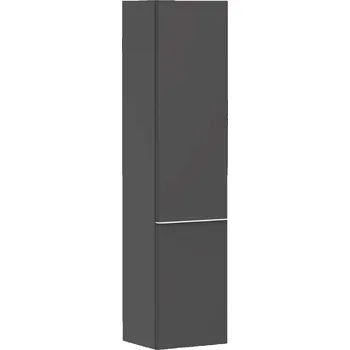 Hansgrohe Xelu Q - Vysoká skříňka 40x165x35 cm, 2 dvířka, panty vlevo, matná šedá/matná bílá 54136700