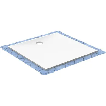 Geberit Setaplano - Plochá sprchová vanička, minerální materiál, 80x80 cm, bílá 154.260.11.1