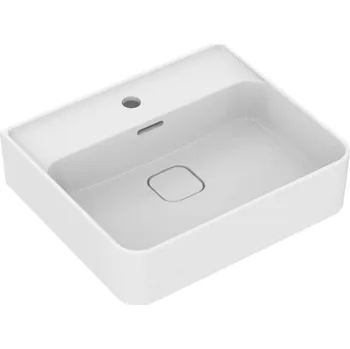 Ideal Standard Strada II - Umyvadlo 50x43 cm, s přepadem, otvor pro baterii, s Ideal Plus, bílá T3643MA