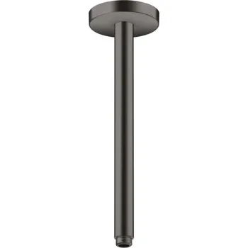 Tyč na sprchový závěs Axor Sprchový program - Sprchové rameno stropní, 30 cm, kartáčovaný černý chrom 26433340