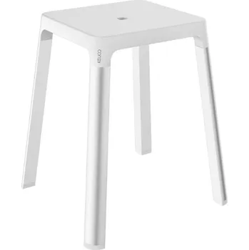 Koupelnové sedátko Keuco Axess - Koupelnová stolička, bílá 35082170051