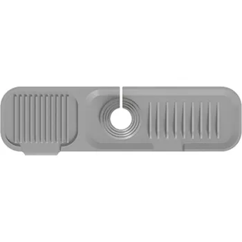 Odkapávač na nádobí Silikonová podložka na kuchyňský dřez 45 x 14 cm - Šedá