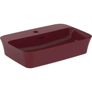 Ideal Standard Ipalyss - Umyvadlo na desku, 55x38 cm, s přepadem, otvor pro baterii, Pomegranate E2077V6
