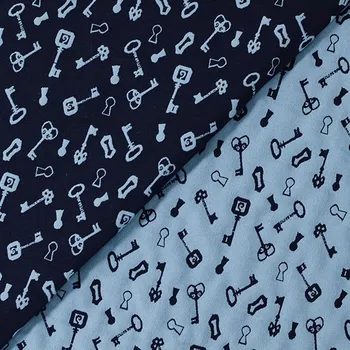 Kostýmovka 18128 modrá, vzor klíče, š.125