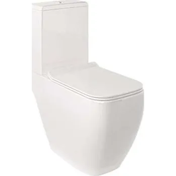 Kludi Resa C - WC kombi mísa, spodní odpad, Rimless, SpiralFlush, lesklá bílá 28WCB0643
