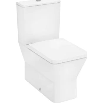 Klozet Hansgrohe EluPura Original Q - WC kombi se sedátkem, vario odpad, Rimless, bílá 60206450