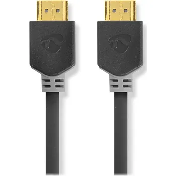 Video kabel NEDIS High Speed HDMI™ kabel s Ethernetem | Konektor HDMI ™ | Konektor HDMI ™ | 4K@60Hz | ARC | 18 Gbps | 10.0 m | Kulatý | PVC | Antracit | Box