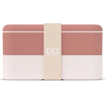 Úložný box monbento Svačinový box Monbento Original Pink/Moka 1 l