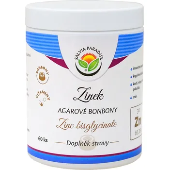 Salvia Paradise Zinek – Zinc bisglycinate agarové bonbony 60 ks