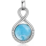 NB-4309 Stříbrný přívěšek s larimarem