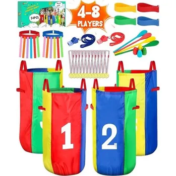 Hra na zahradu Venkovní karnevalové hry Eocolz, pytlík z bramborového pytle pro děti i dospělé, závod s lžičkou na