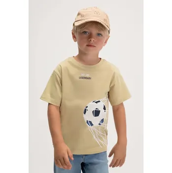 Dětské bavlněné tričko Mayoral 3073.5G.Mini.PPY2 béžová 12X, vel. 92