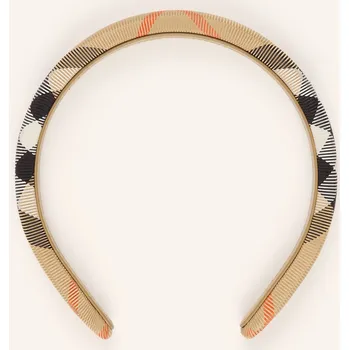 Pokrývka hlavy Burberry Dívčí Čelenka, světle hnědá / červená / černá, one size