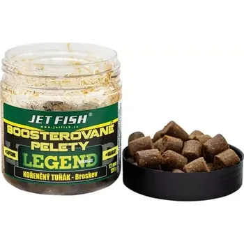 Nástraha Jet Fish Boosterované pelety Legend Kořeněný tuňák + Broskev 250ml 12mm (1007157)
