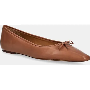 Dámské baleríny Kožené baleríny Polo Ralph Lauren Pointed Ballet 818973066001.250 hnědá 82X, EUR 37