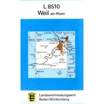 Topographische Karte Baden-Württemberg, Zivilmilitärische Ausgabe - Weil am Rhein