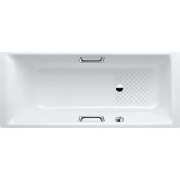 Vana Kaldewei Ambiente - Obdélníková vana Puro Star 699, 190x90 cm, s otvory pro madla, boční přepad, antislip, Perl-Effekt, bílá 259930003001