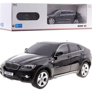 RC model auta Ramiz BMW X6 black RASTAR model 1:24 SUV na dálkové ovládání + dálkové ovládání
